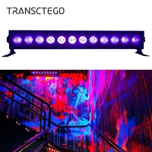 12 Светодиодный УФ-светильник для дискотеки, сценический светильник, DJ светодиодный светильник, черный светильник s Bar, черный светильник s для Хэллоуина, Рождества, лазерный проектор, вечерние светильник s