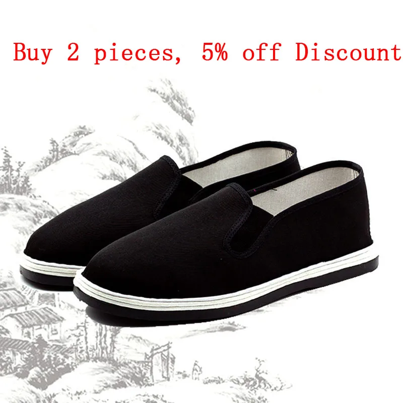 Bruce Lee Kung fu Shoes Taekwondo Tai Chi Martial Arts Walking Shoe Chinese Old Beijing Traditional Style Unisex Footwear (6)