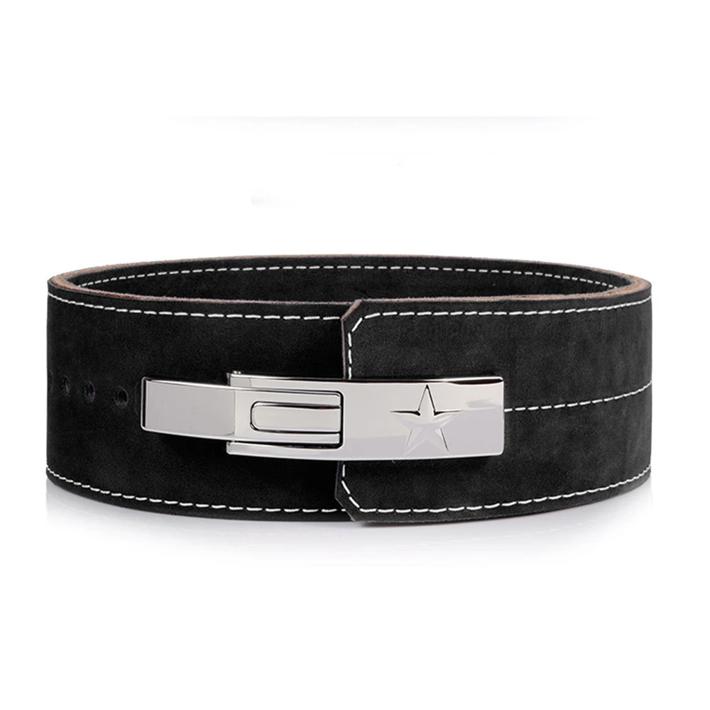 

Leather Weightlifting Belt Powerlifting, Gym, Exercise Back Support Squats, Power Cleans Heavy Duty Men Women