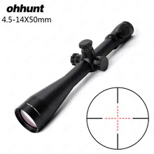 Тактические Ohhunt 4.5-14X50 прицел охотничий прицел с MIL-DOT с подсветкой высокое качество оптический прицел