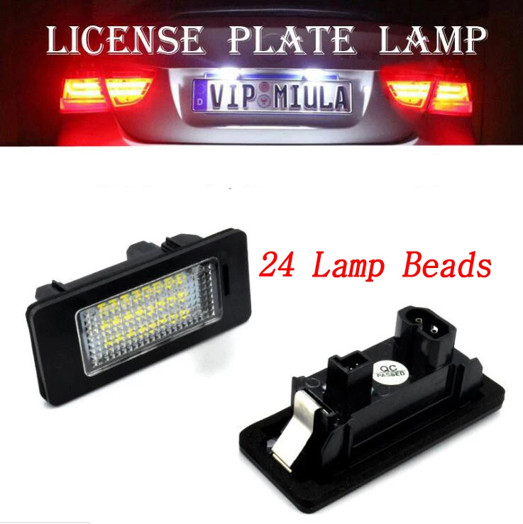 

2 Pcs 6500K 12V 1.8W LED License Plate Light Lamps FOR BMW 1 Series 3 Series 5 Series X Series Carton packaging