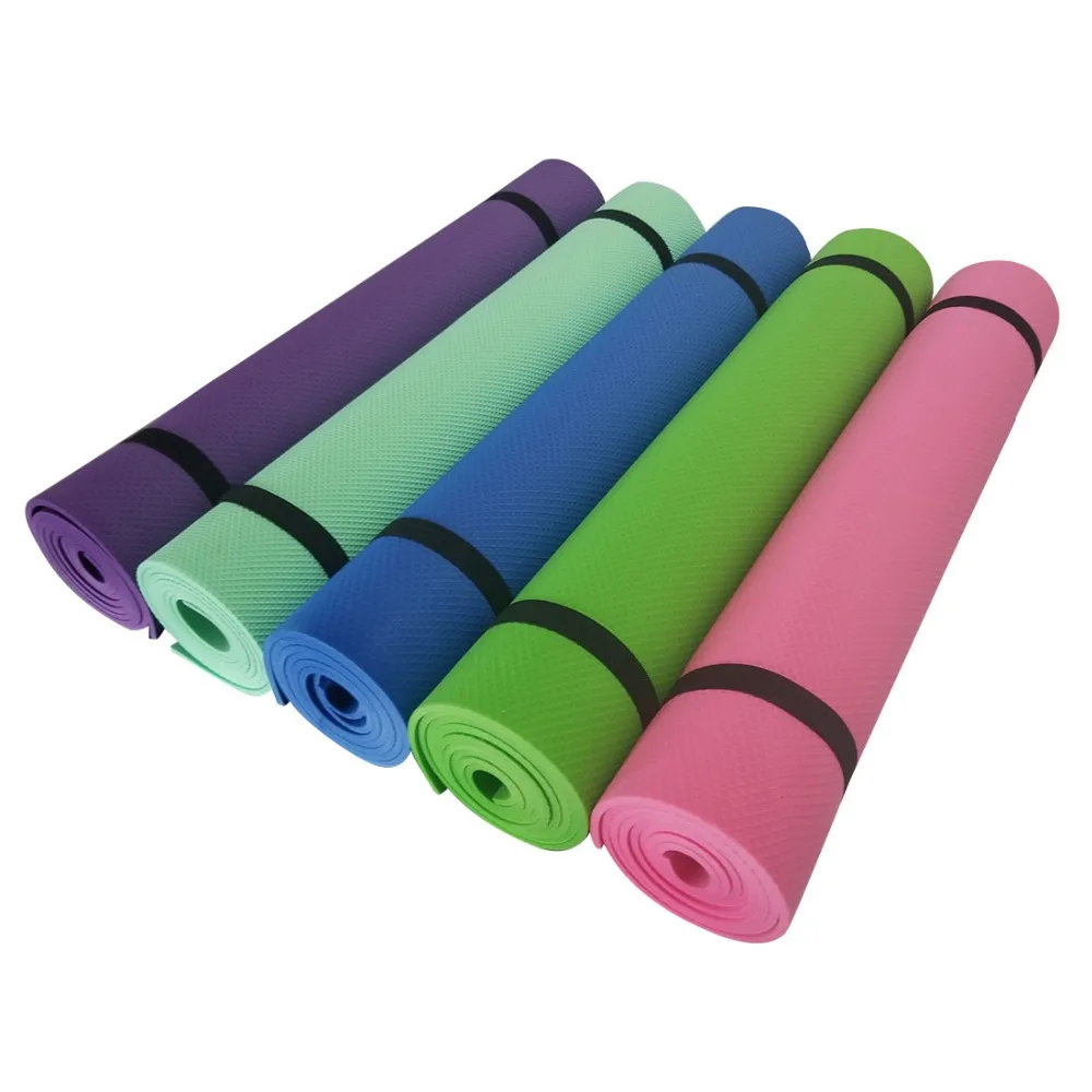 melhor 183x61x5mm EVA Chinelo de Fitness Pilates Exercício Tapete De Yoga de Espessura Pad Dobrável Suprimentos Jogo de Chão Não slip Mat P0