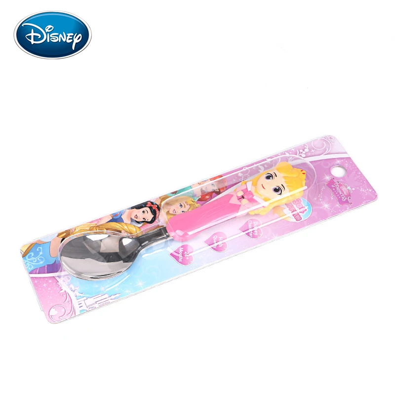 Детская ложка из нержавеющей стали Disney милая столовая посуда мультяшная