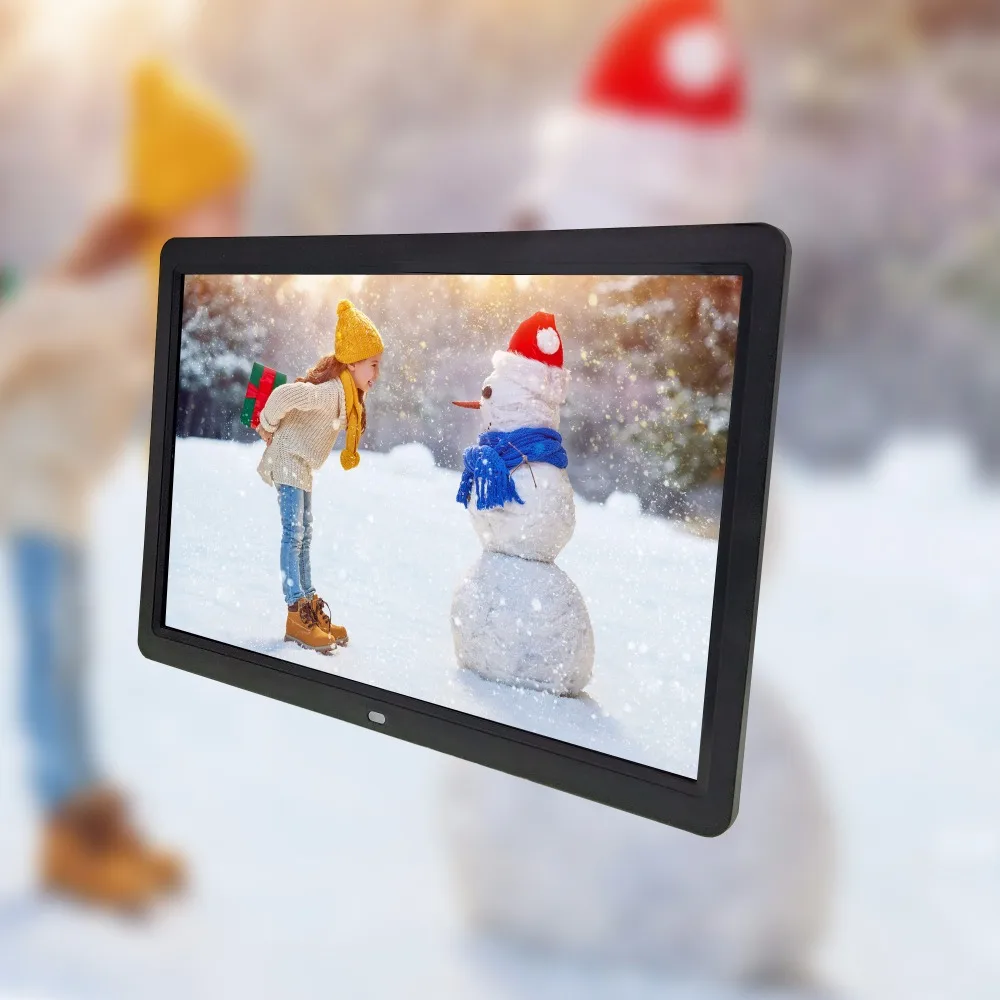 US $84.43 Big size large size 15 inch picture player video player digital photo frame wide screen support 1080P advertising machine