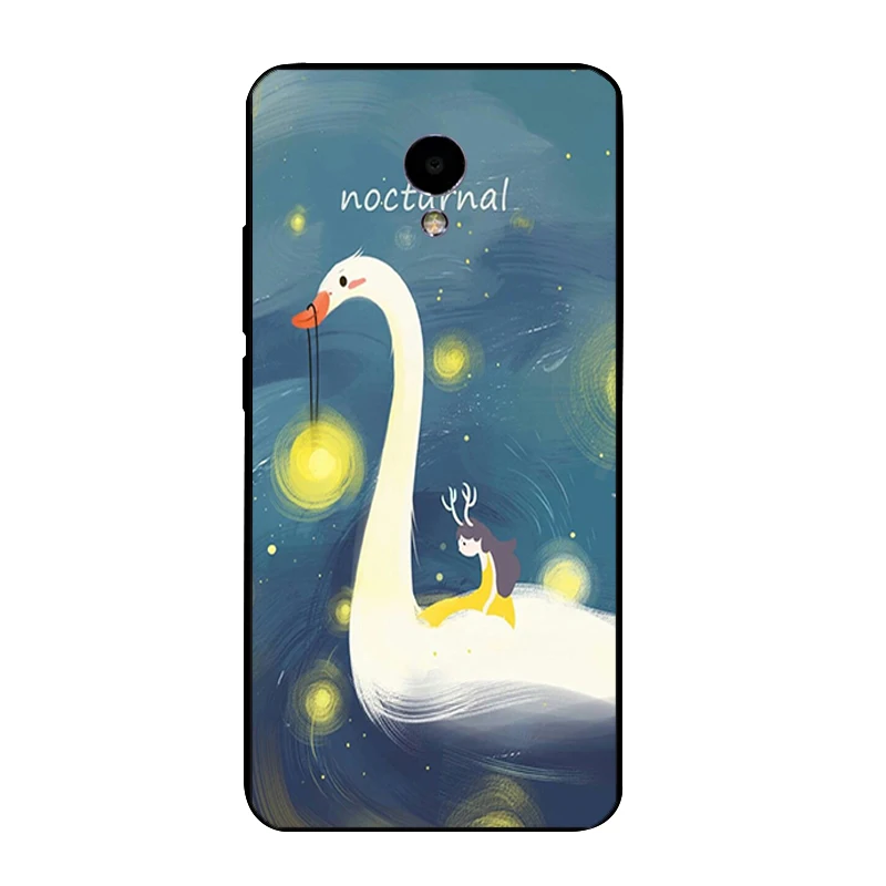 Черный мягкий чехол из ТПУ для Meizu M5 Note Pro телефона с отверстием шнурка 5 дюймов