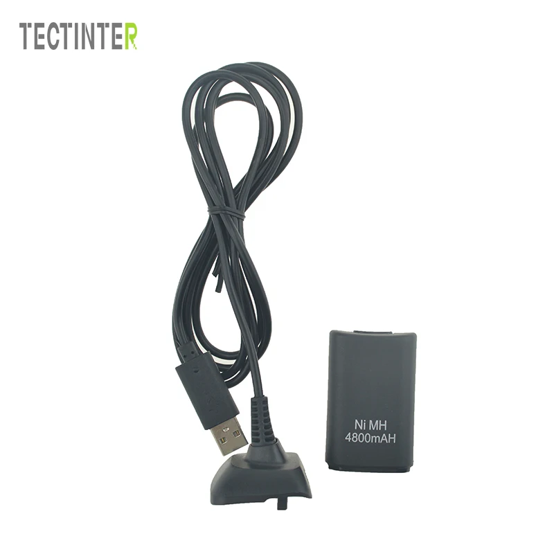 Для контроллера Xbox 360 4800mAh аккумулятор зарядное устройство кабель Проводные