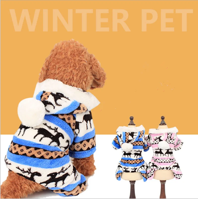 Новая коллекция осень-зима, со снежинками, мягкий, флисовый, для Собаки Одежда для домашних животных, одежда для собак, бархатные носки кораллового цвета с рисунком рождественского оленя для щенков четыре Ha