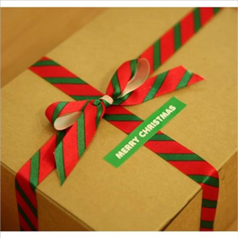 

5yards 1.5cm Red Christmas Gift Ribbon For Merry Christmas Gift Boxes Packaing