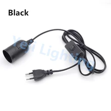 Эидсон Ретро E27 держатель лампы Комплект шнуров штепсельная вилка европейского стандарта европейская вилка 303 полный экран защитное закаленное стекло для потолочный светильник в виде роз для осветительных приборов