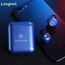 Водонепроницаемый X3T сенсорный контроль истинные беспроводные Bluetooth наушники мини спортивные наушники с зарядным чехлом для смартфонов