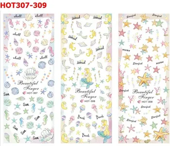 

New Arrive Halloween Water Transfer Decal Stickers Nail Art Tips AllHallow'sDay Decoration Ghost Bat Skull Witch Death