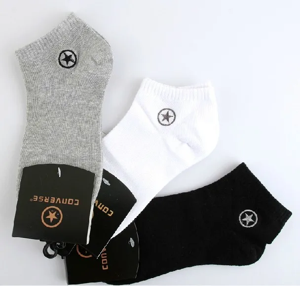 Package mail solid-colored socks Men's boat thin male cotton sports leisure A short series of | Тематическая одежда и