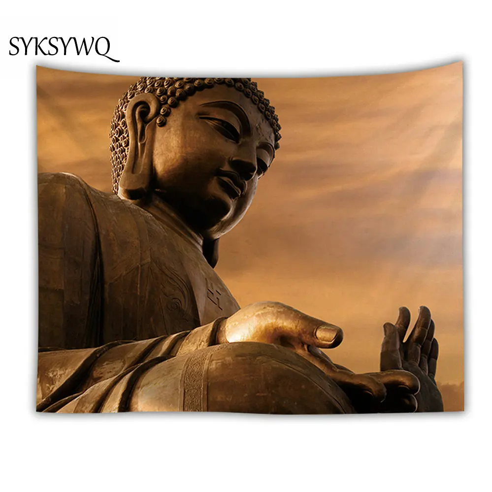 

Buddha Vintage Indian Tapestry Mandala Bohemian Wall Hanging Buddhist Home Decorative Wall Rugs
