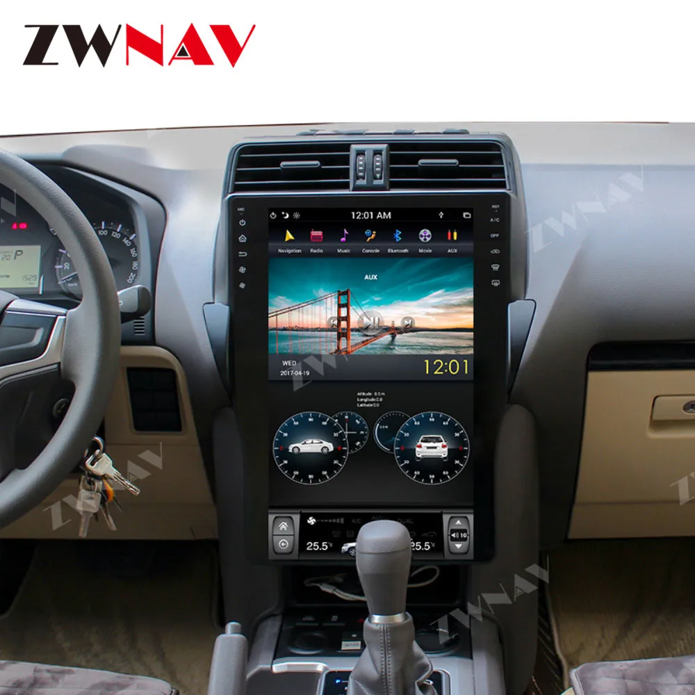 

PX6 4GB RAM Tesla style Android 8.1 Car GPS Navigation For TOYOTA LAND CRUISER Prado 18 head unit multimedia radio tape recorder