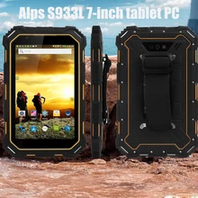 Alps S933L 7-дюймовый планшетный ПК 1280*800 240 точек/дюйм 2 GB/16 GB 7000 мА/ч, 4G/WI-FI/BT Multi-languauge IP68 водопроницаемые Android 5,1 электронная книга
