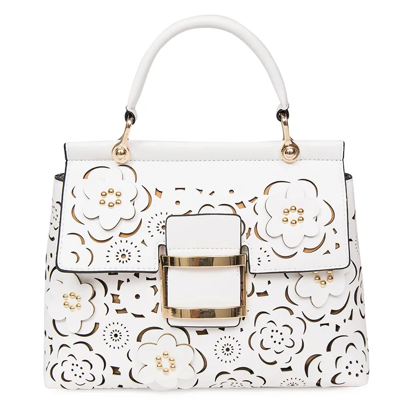 

Designer Hollow Out Flowers Bag Woman Shoulder s Famous Brand Quilted Luxury HandBag