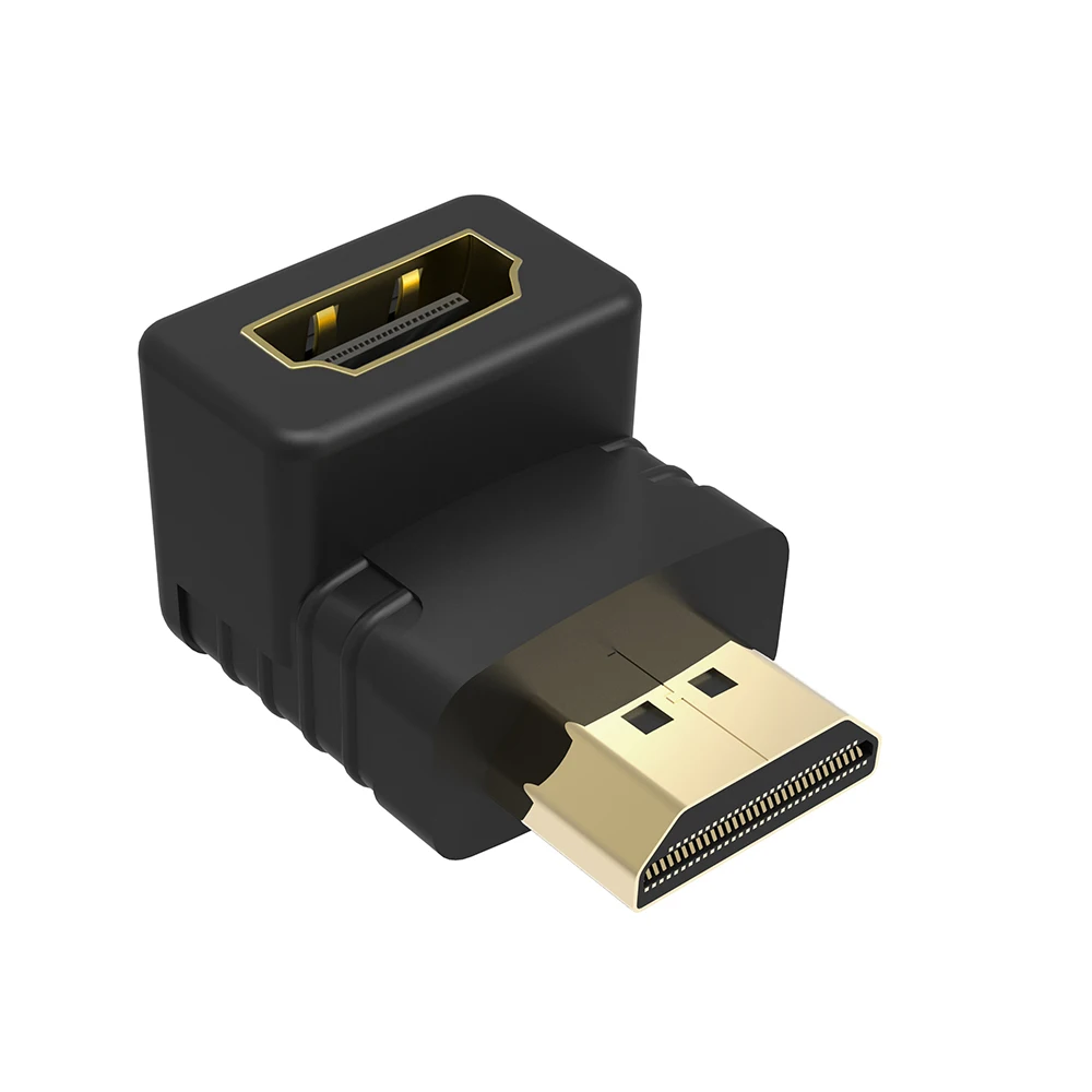 Высокое качество 90 градусов HDMI Мужской к HDMI Женский кабель адаптер конвертер V1.4 1080P для HDTV