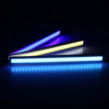 KEIN 2PCS Pathway Lighting Auto car 17CM 28 LED COB DRL daytime running car styling Lamp Bulb car modification 12v crystal blue
