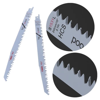 

2pcs S1531L Reciprocating Sabre Saw Blades 9.5" 240mm For Cutting Metal Wood dorp shipping