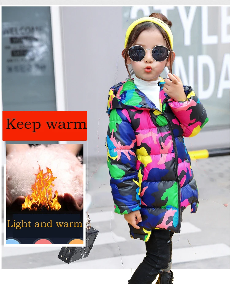 Зимние куртки и пальто для маленьких девочек, детская парка с бантом, весенне-осенняя теплая одежда для девочек, верхняя одежда с капюшоном для детей 4-12 лет, пальто