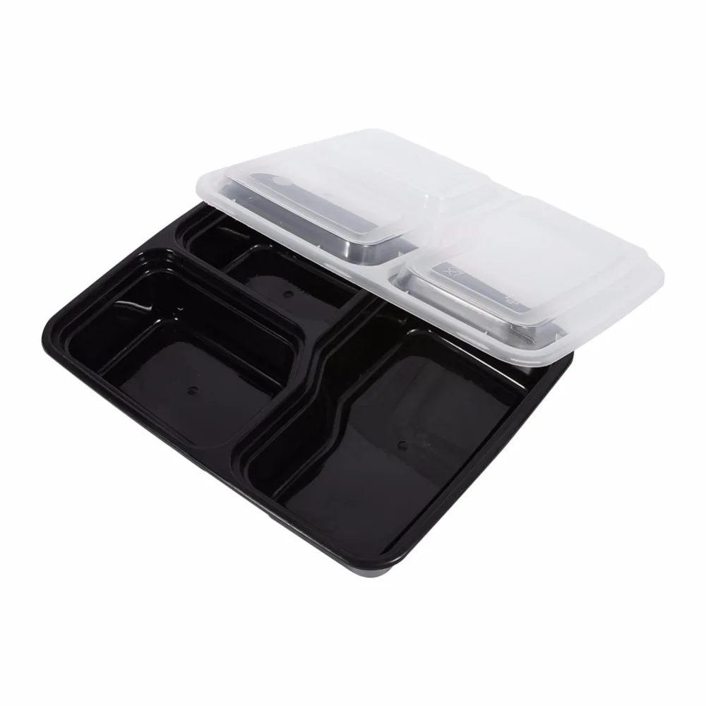 3 Gird пластиковый для хранения еды Microwavable Bento коробка для пикника коробка для хранения еды кухонное Хранение продуктов контейнеры с крышками