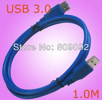 

1M Premium Quality Blue USB 3.0 A M/AF Extension Cable