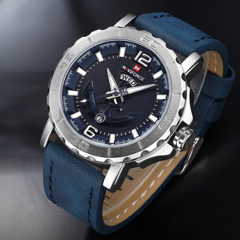 Online NAVIFORCE Männer Uhren Analog Datum Uhr Quarzuhr Männer Army Military Armbanduhr Luxus Marke Männer Sport Armbanduhren Relogio