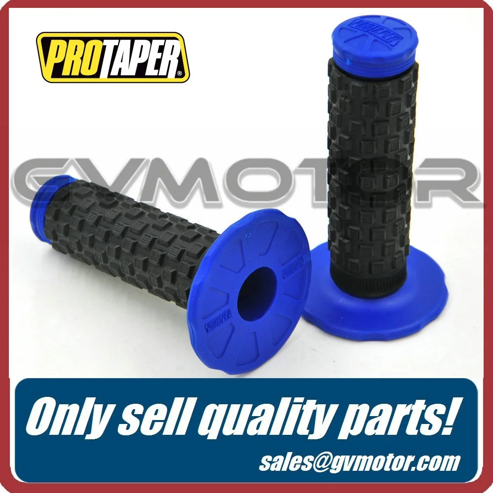 BLACK BLUE Pro Taper Grips Dirt Bike Gel Handle Bar Motorcycle 7/8