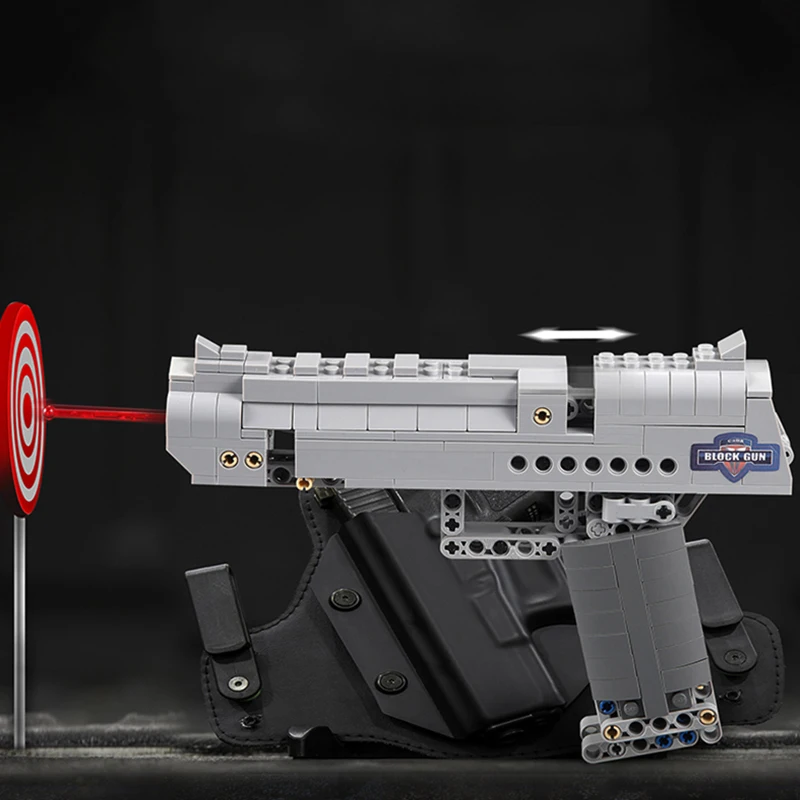

NEW 307pcs Technic Building Blocks Desert Eagle Gun model With Bullet Outdoor games toys Compatible Legos Bricks Gift for Kids