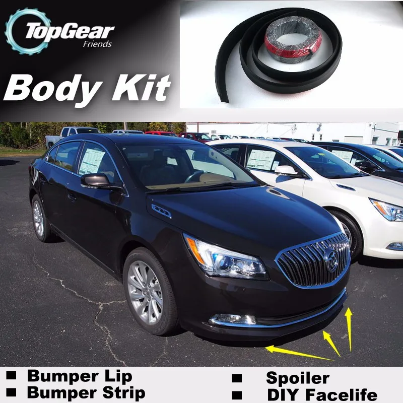 Lábios para Buick Spoiler para Carro Corpo + Tira Pára-choques Allure Topo Engrenagem Loja Tuning Topgear Recomendar Kit 2005 2020 - 7 topgear recomendar kit corpo + tira
