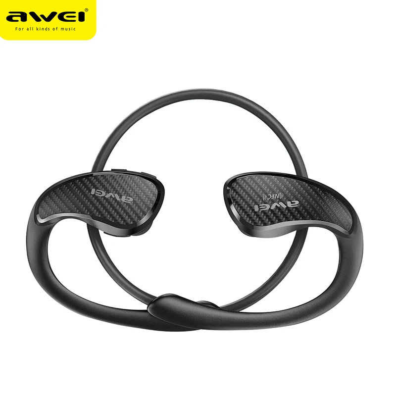 AWEI A881BL NFC Wireless Bluetooth Earphone Sport Waterproof Wireless Headphones with mic Stereo Bluetooth Headset for phone