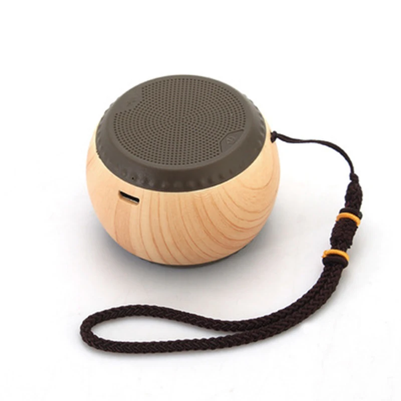 Новый дизайн барабан из дерева зерна мини Bluetooth/беспроводной динамик открытый 3D