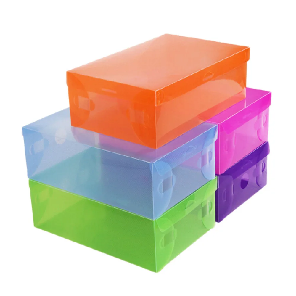 1Pc Stackable Organizer Cases Bulk Foldable Colorful Plastic Shoe