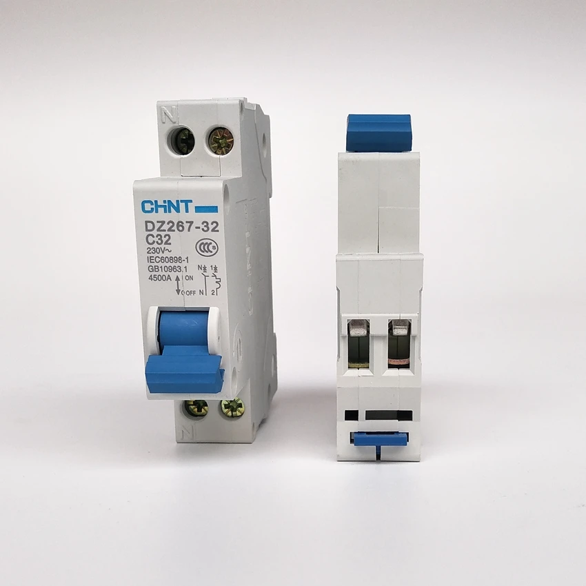 Мини выключатель CHINT DNP 1P + N 32A MCB DZ267 C32A|circuit breaker|mini circuit breakermini breaker |