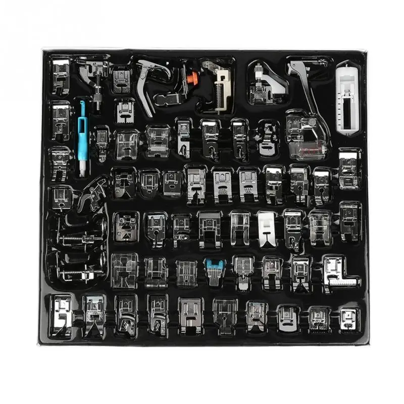 

Zerodis 62PCS Sewing Machine Presser Foot Sewing Machine Parts Press Foot Sew Machine Accessories Kit For Brother Singer Janome