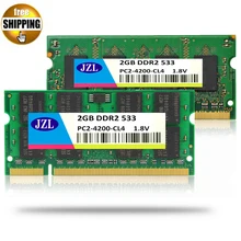 JZL ноутбук оперативная память SODIMM PC2-4200 DDR2 533 МГц 200PIN 2 ГБ/PC2 4200 DDR 2 533 МГц 200 PIN 1,8 в CL4 ноутбук компьютер SD ram