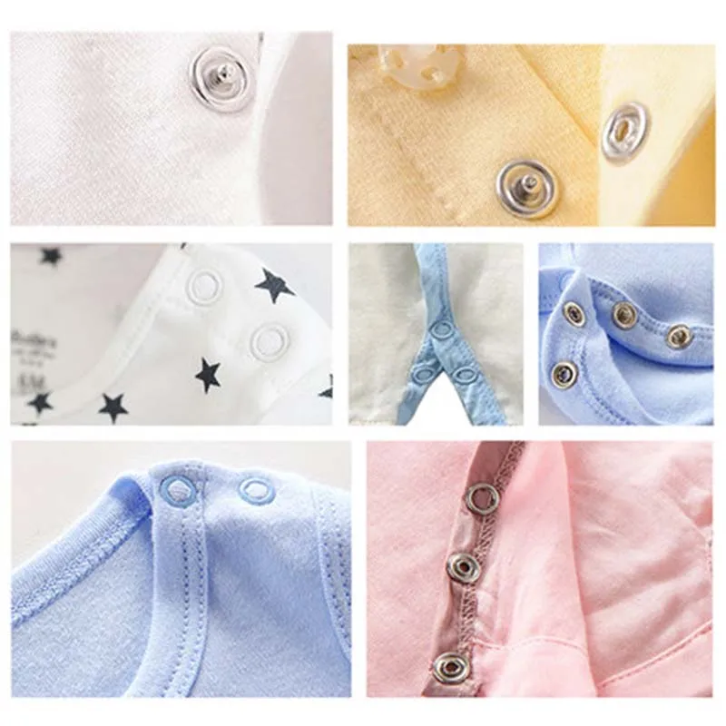 1 комплект; детская одежда на кнопках; слюнявчик для полотенец; цветная пустотелая пятиконечная Пряжка; Медная металлическая пряжка
