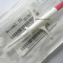 2,12*12 mm134.2KHz Технология радиочастотной идентификации, стеклянная бирка для идентификации животных, теги для отслеживания животных идентификации животное шприц FDX-B ISO11784/85