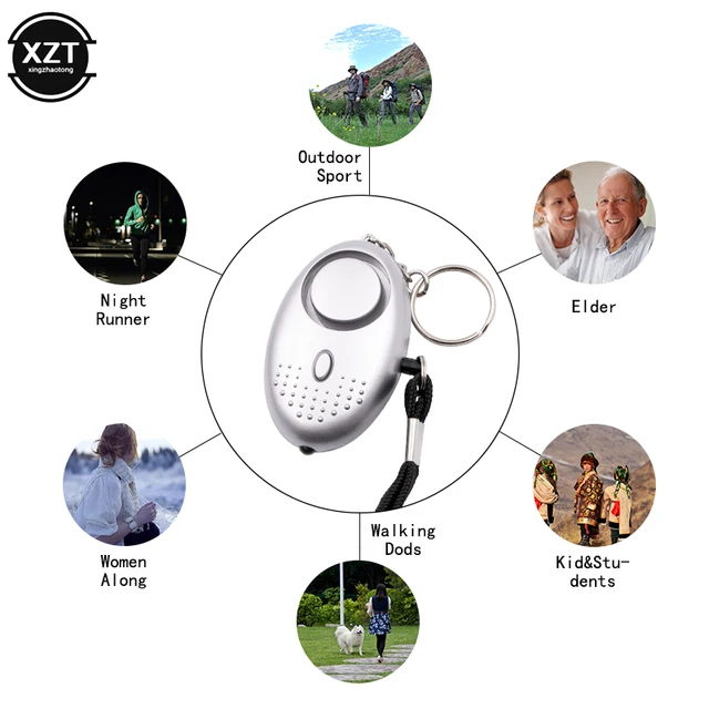 130db Protect Alert Personal Defense Siren Anti-attack Security for Children Girl Older Women Carrying Loud Panic Alarm 5