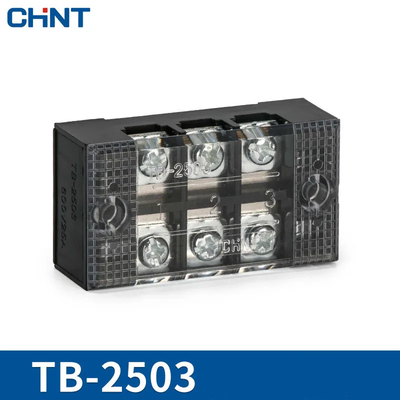 

CHINT 25A 3 Position Connection Terminal TB-2503 Group Type Connection Row Connection Terminal Link Row