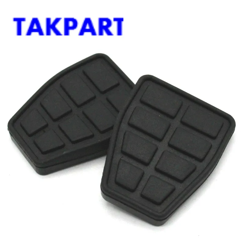 Takpart For 2pcs Volkswagen T4 Transporter Camper Van Brake / Clutch Pedal Pads Rubbers