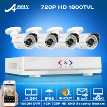 Последний! 720 P HD 1800TVL ИК Открытый Непогоды AHD CCTV Камеры и 4-КАНАЛЬНЫЙ 1080N HDMI DVR Kit Видеонаблюдения Безопасности Дома система