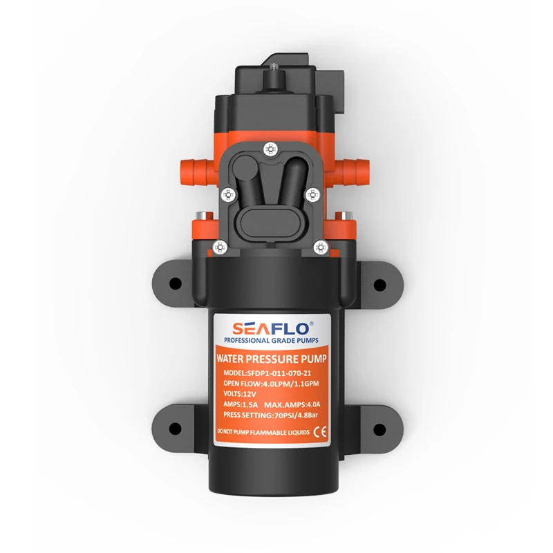 Насос с диафрагмой морской воды SEAFLO 1.1GPM 70PSI электрический мотор высокого