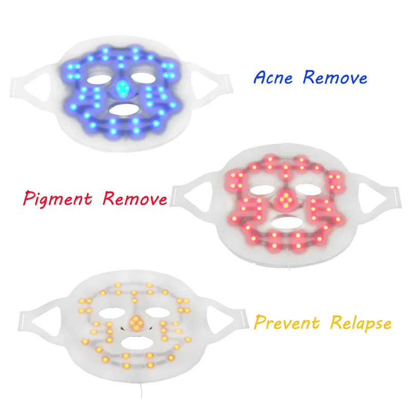 Светодиодный маска для лица светодиодный фотон для лица маска удаление морщин, акне омоложение кожи лица массаж кожи отбеливающая косметическая маска