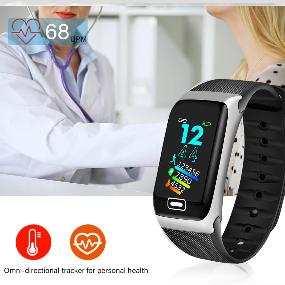 BANGWEI 2019 New Brand Watch Men Women Waterproof Sports Heart Rate Monitor Blood Pressure Functions Fitness tracker Smartwatch
