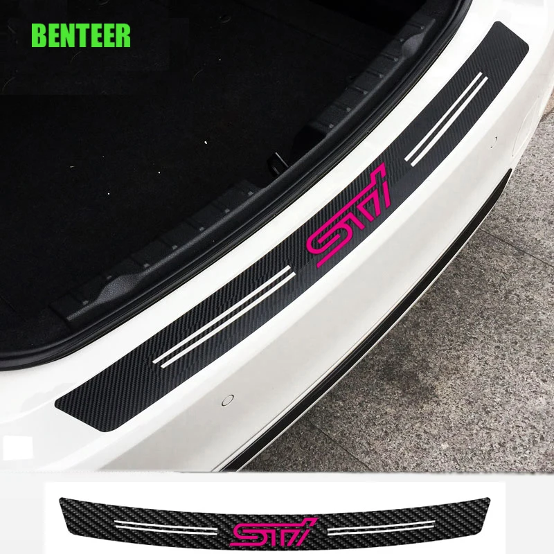 

Carbon fiber car bumper protection sticker