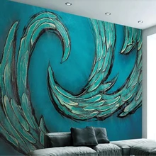 Papel de pared de beibehang para paredes 3 d patrón abstracto azul estilo americano vintage FONDO DE TV papel tapiz de moda para la habitación de los niños