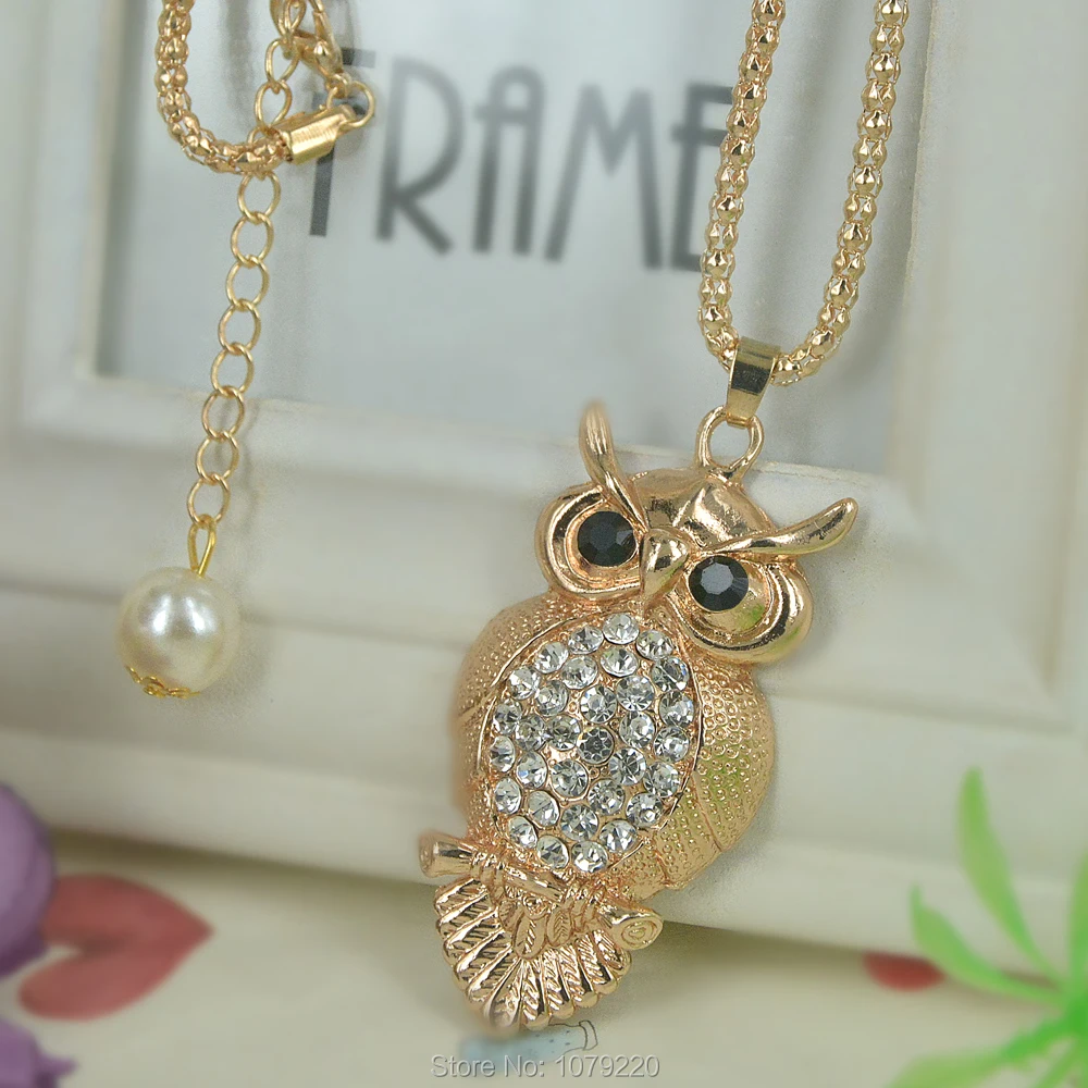 Lizard Bead Sweater Necklace Jewelry Crystal For Women Long Pendants Rhinestone Chain Christmars Valentine's Days Gift | Украшения и