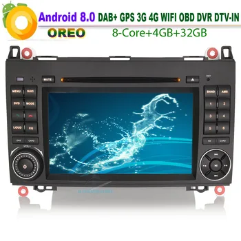 

DAB+ Android 8.0 Car Stereo GPS WiFi 4G Radio RDS BT OBD DVR CD Car DVD player For Mercedes Benz Sprinter Viano Vito