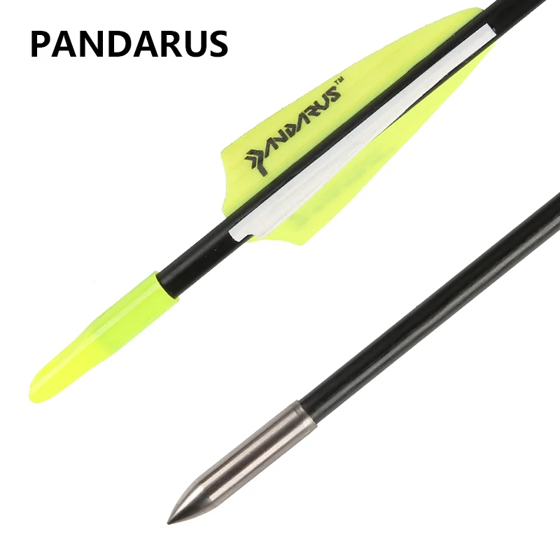 PANDARUS 6/12/24 шт/партия 6 мм Стекловолоконные стрелы 28 дюймов позвоночник 1200 для
